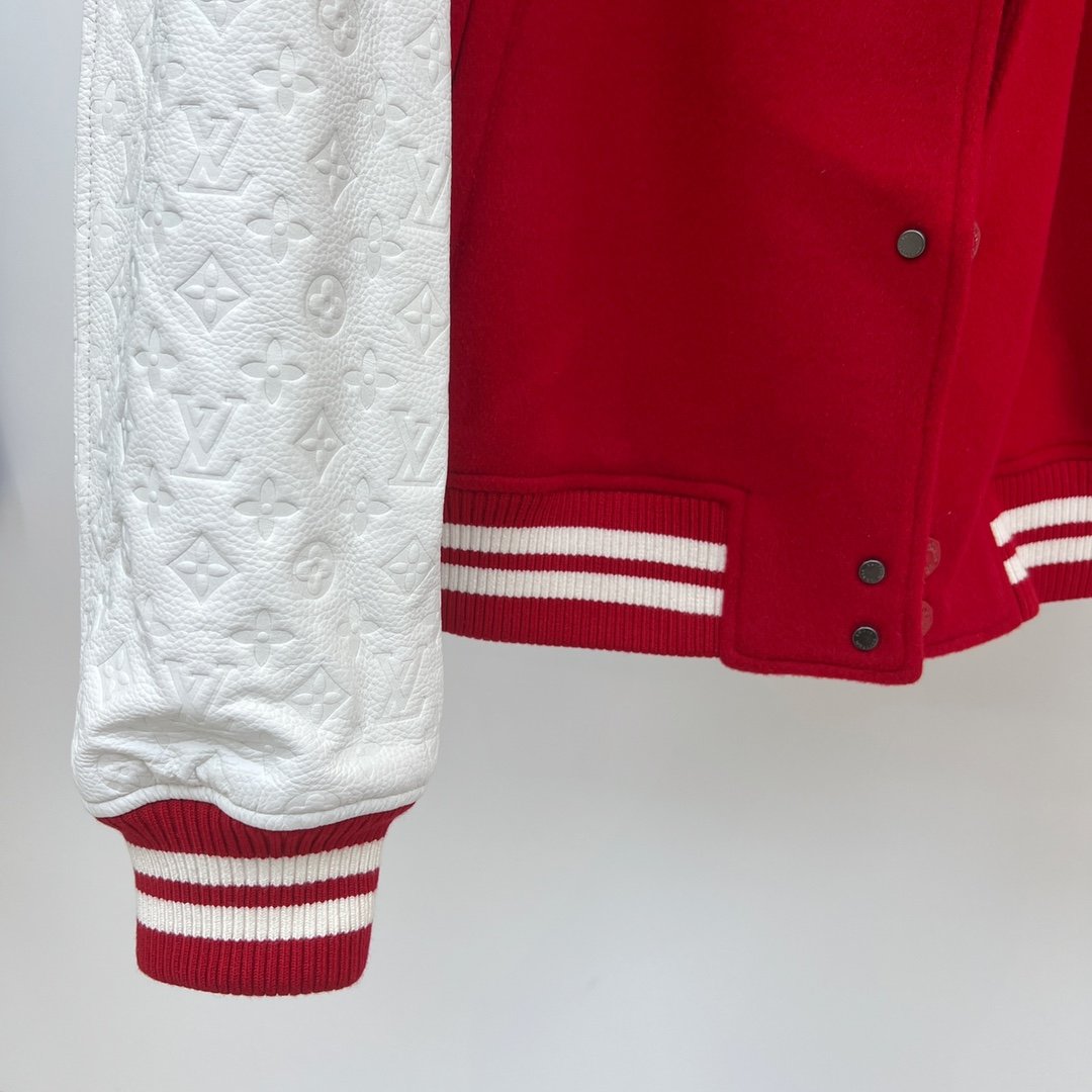 Louis Vuitton Varsity Baseball Jacket - Red Outerwear, Clothing - LOU327223