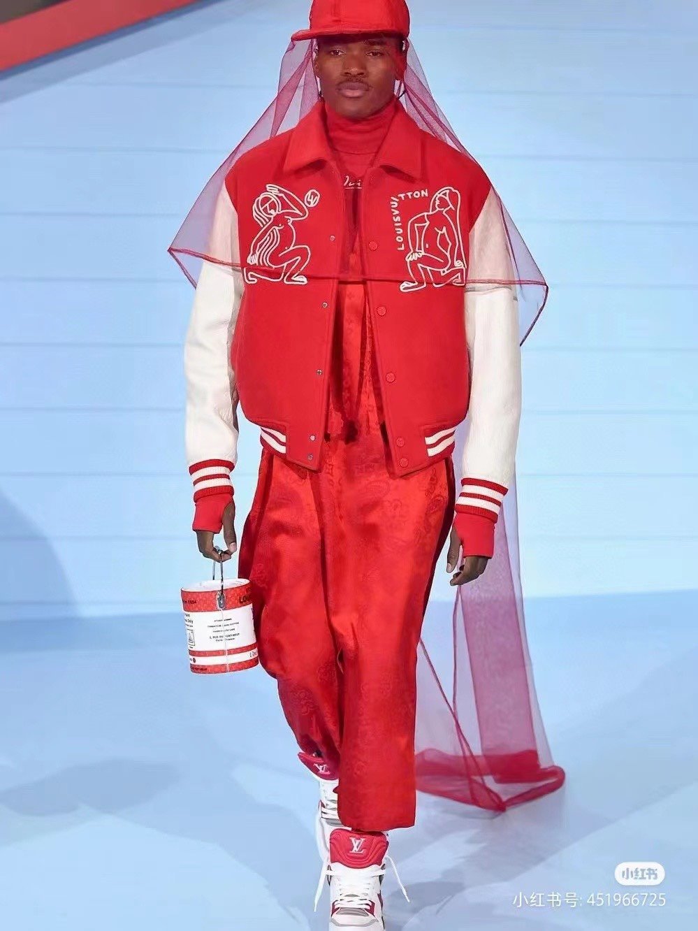 Louis Vuitton Varsity Baseball Jacket - Red Outerwear, Clothing - LOU327223