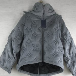 Louis Vuitton Grey Monogram 'Boyhood' Puffer Jacket